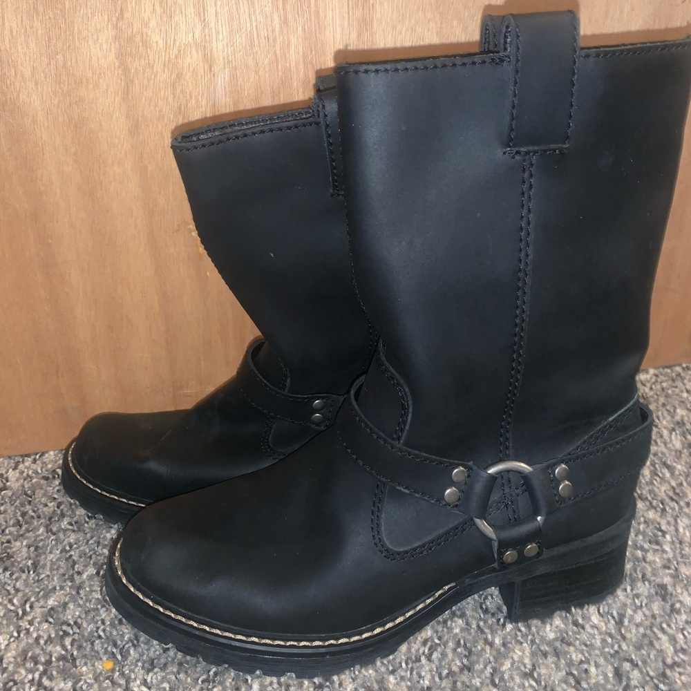 🖤NWOT Nine West Black Leather Biker Boots🖤